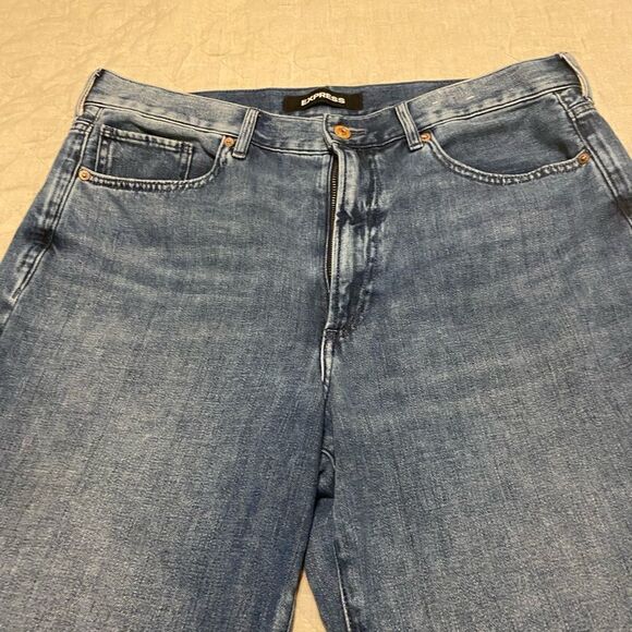 💼Like New Womens Express Original Wide Leg Cropped Jeans. - Picture 4 of 8